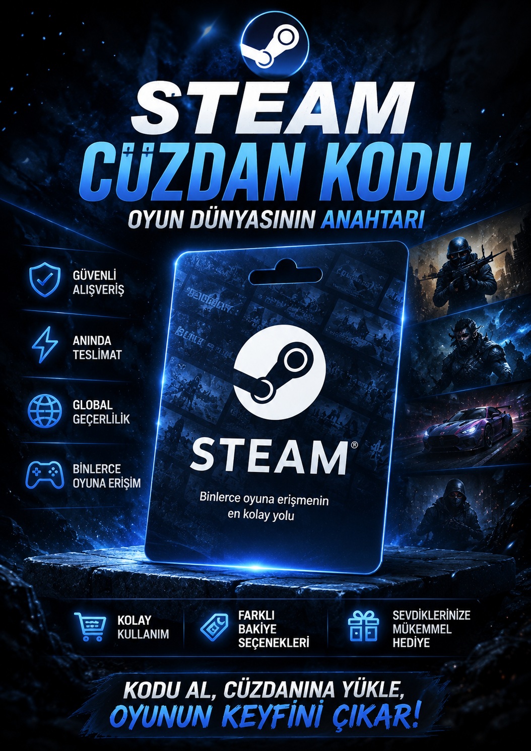 Steam Cüzdan Kodu